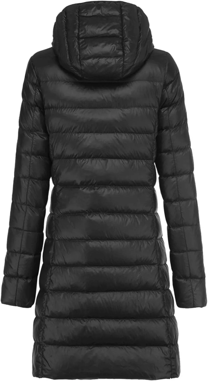 2024 Women Warm Lightweight Hoodless Windproof Winter Coat With Recycled Insulation Winter Slim Fashion Winter
