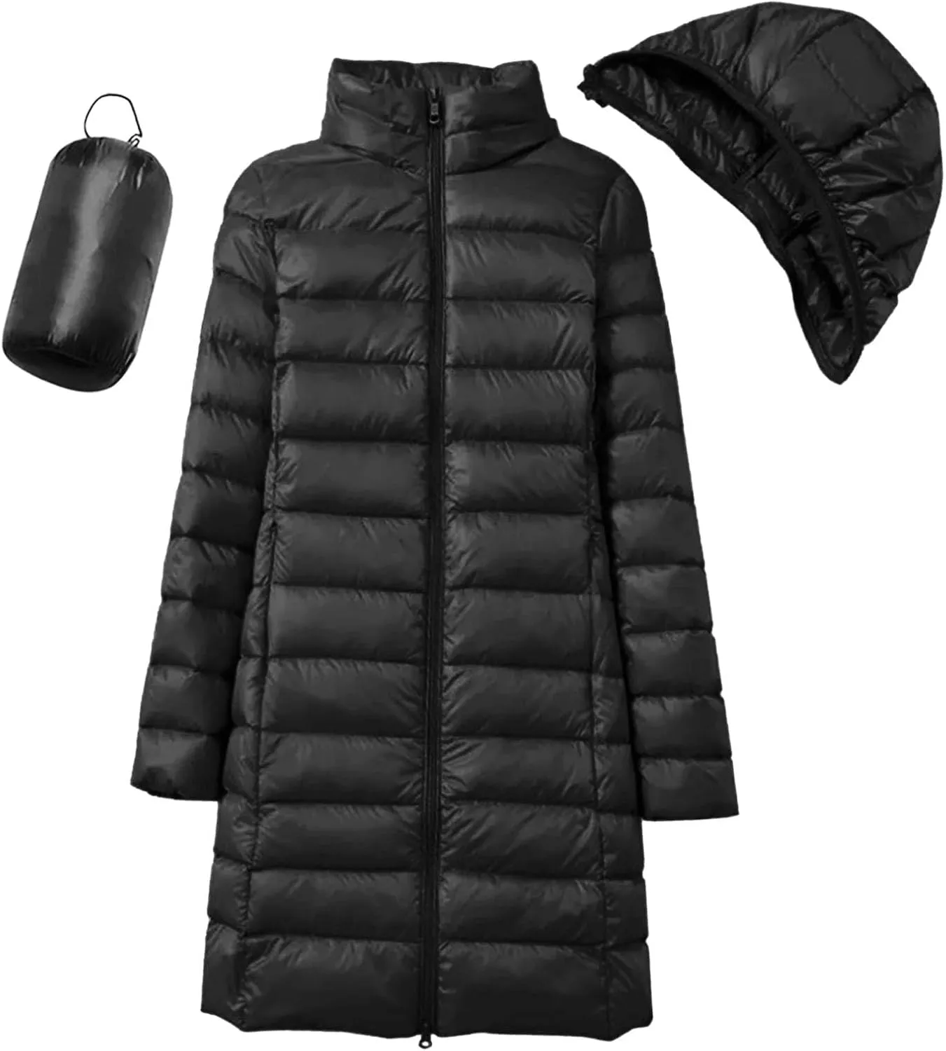 2024 Women Warm Lightweight Hoodless Windproof Winter Coat With Recycled Insulation Winter Slim Fashion Winter