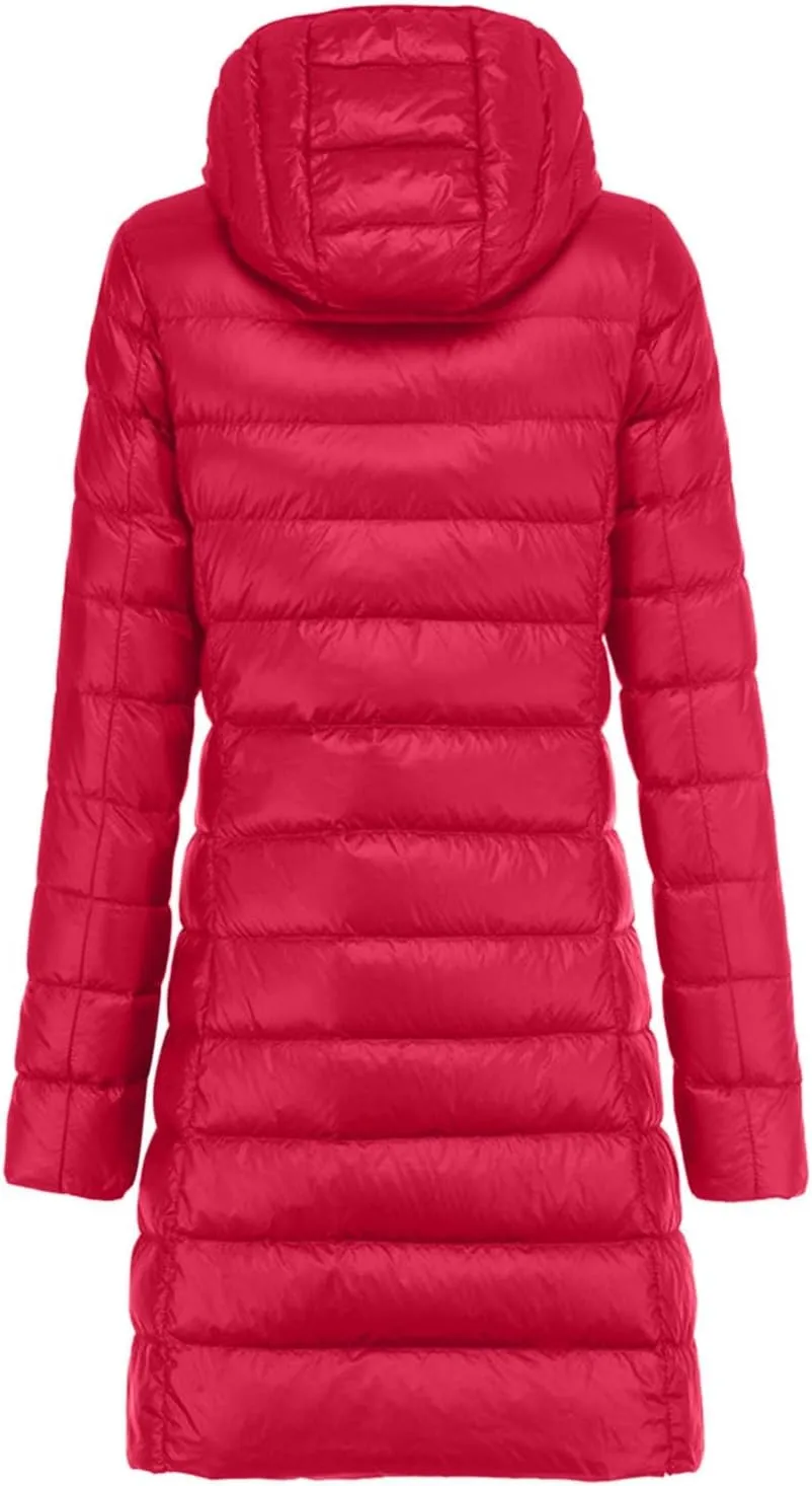 2024 Women Warm Lightweight Hoodless Windproof Winter Coat With Recycled Insulation Winter Slim Fashion Winter