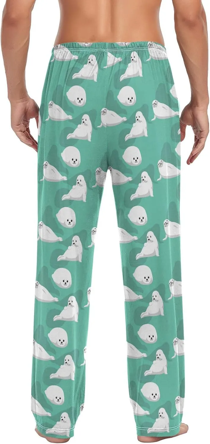 Aslsiy Mens Pajama Pants Autumn Pajama Bottoms Winter Lounge Sleep Pants