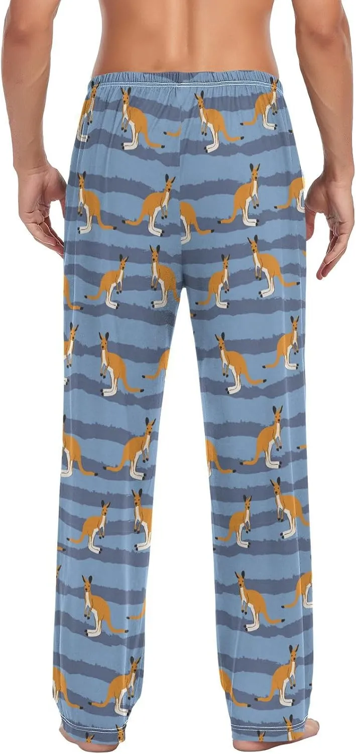 Aslsiy Mens Pajama Pants Autumn Pajama Bottoms Winter Lounge Sleep Pants