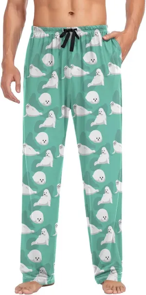 Aslsiy Mens Pajama Pants Autumn Pajama Bottoms Winter Lounge Sleep Pants