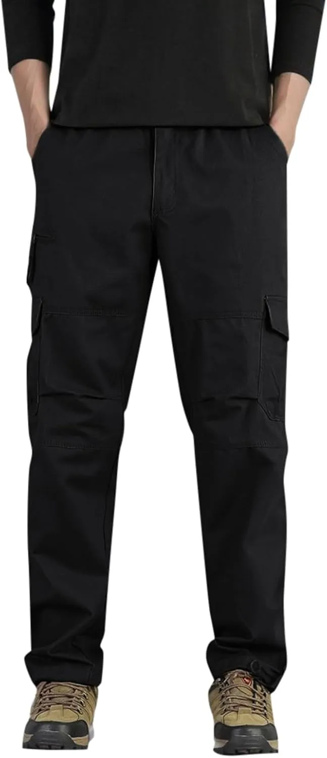 Athletic Pants Spring and Autumn New Men's Cargo Pants Multi Pocket Casual Trousers Straight