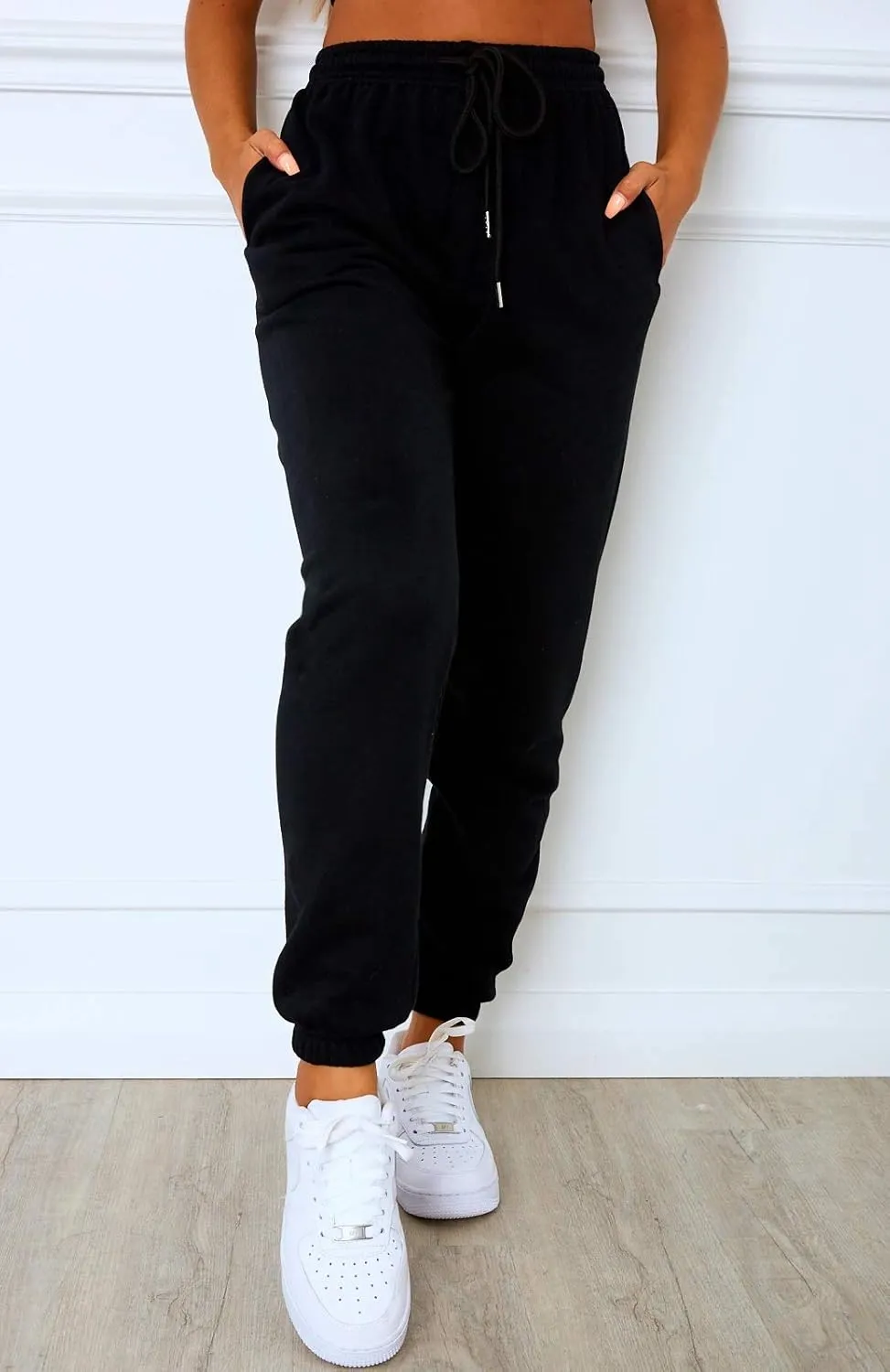 Autumn Active Athletic Sweatpants for Women Fleece Lined High Waisted Joggers Pant with Pockets
