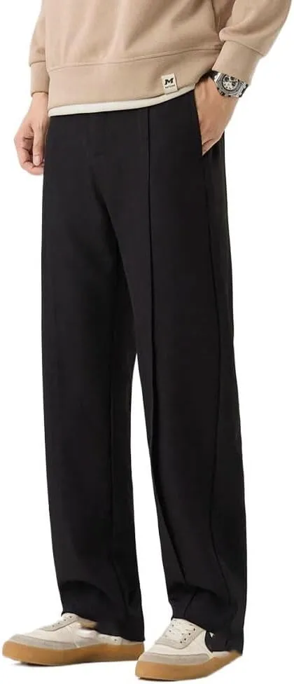 Autumn Casual Suit Pants Men's Pants Straight Loose Sweatpants Wide Leg Long Baggy Business Trousers
