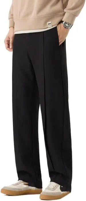 Autumn Casual Suit Pants Men's Pants Straight Loose Sweatpants Wide Leg Long Baggy Business Trousers