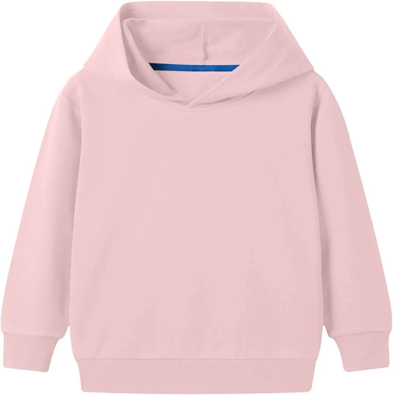 Baby Toddler Kids Boy Girl Solid Color Long Sleeve Casual Hoodie Sweatershirt Pullover Basic Clothes Tops