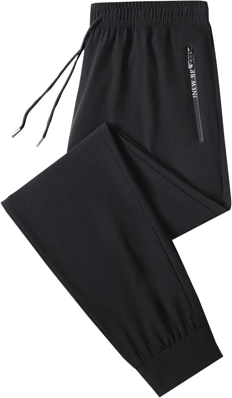 Beeswan Pants Unisex Womens Stretch Active Pants Comfy Breathable Cinch Bottoms Trousers Elastic Athletic Pants