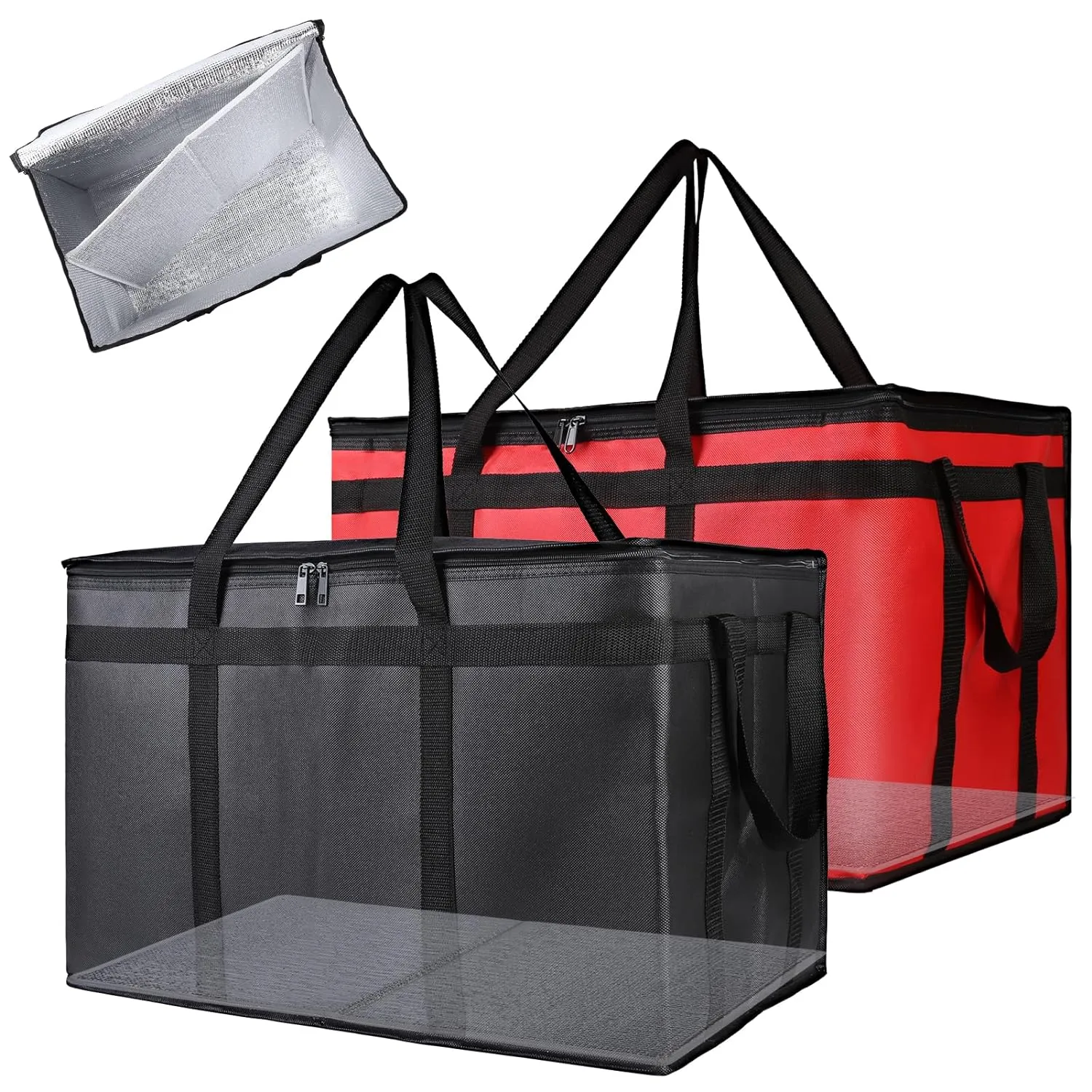 Bodaon 4PK Removable Hard Bottom for 23"W x 14"D Bag, XXX-Large Foldable Insulated Plate for Reusable Grocery Shopping Bags, Sturdy Supporter for Food Delivery Cooler Bag, Board for Catering Doordash