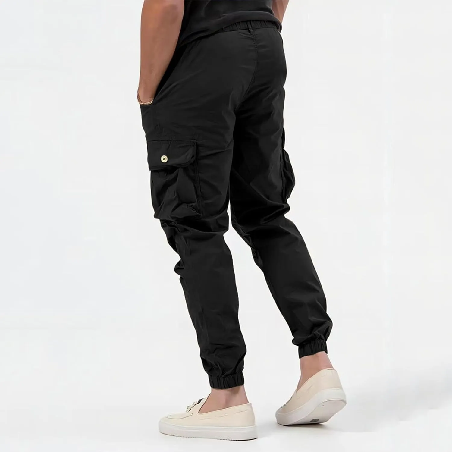 Cargo for Men Pants Male All Matching Tooling Multi Pocket Button Solid Color Trousers Pantalones Tcticos para Hombre