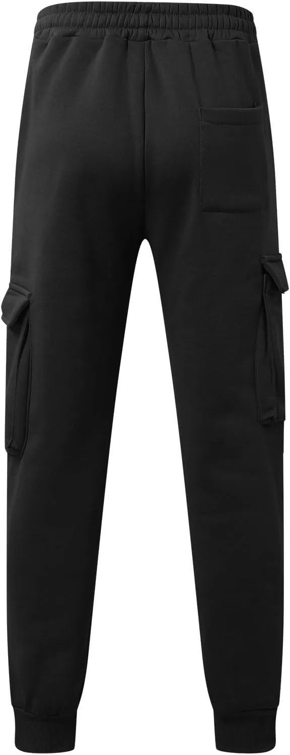 Cargo Men Pants Winter Fleece Men's Casual Cargo Multi Pocket Sports Casual Pants Pantaln Cargo
