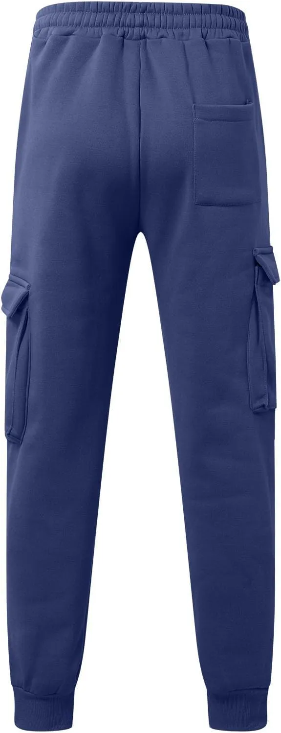 Cargo Men Pants Winter Fleece Men's Casual Cargo Multi Pocket Sports Casual Pants Pantaln Cargo