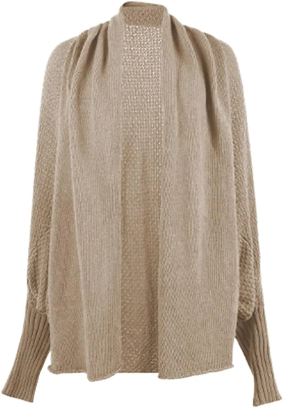 cooki Women's Kimono Batwing Cable Knitted Slouchy Oversized Wrap Cardigan Sweater Fall Fashion Sweater Jackets Outfits