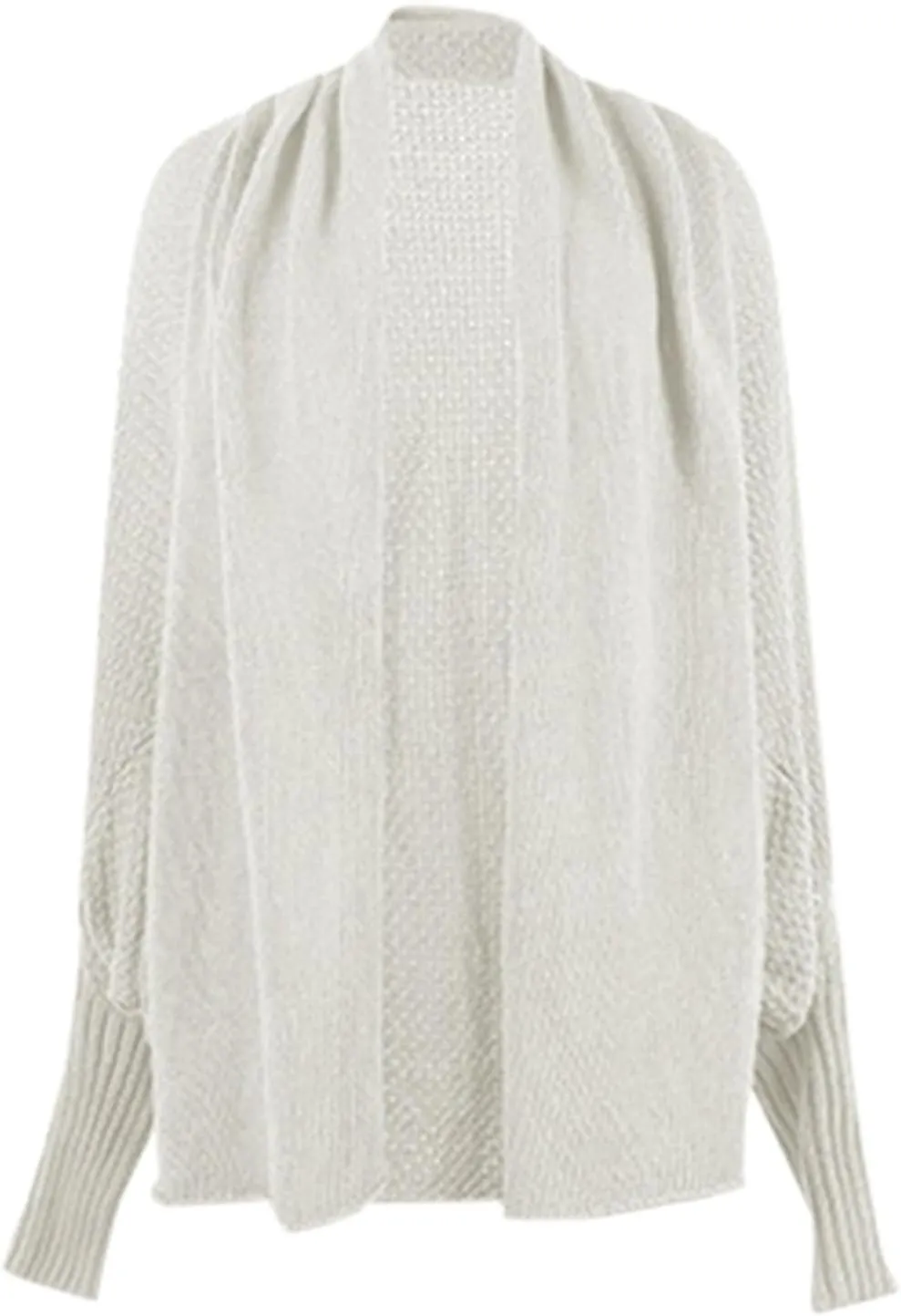 cooki Women's Kimono Batwing Cable Knitted Slouchy Oversized Wrap Cardigan Sweater Fall Fashion Sweater Jackets Outfits