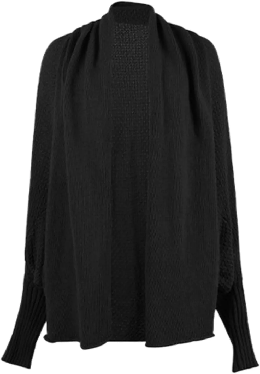 cooki Women's Kimono Batwing Cable Knitted Slouchy Oversized Wrap Cardigan Sweater Fall Fashion Sweater Jackets Outfits