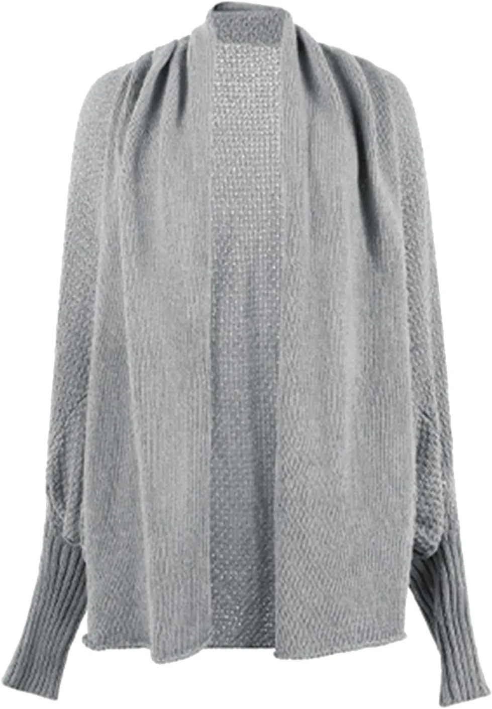 cooki Women's Kimono Batwing Cable Knitted Slouchy Oversized Wrap Cardigan Sweater Fall Fashion Sweater Jackets Outfits