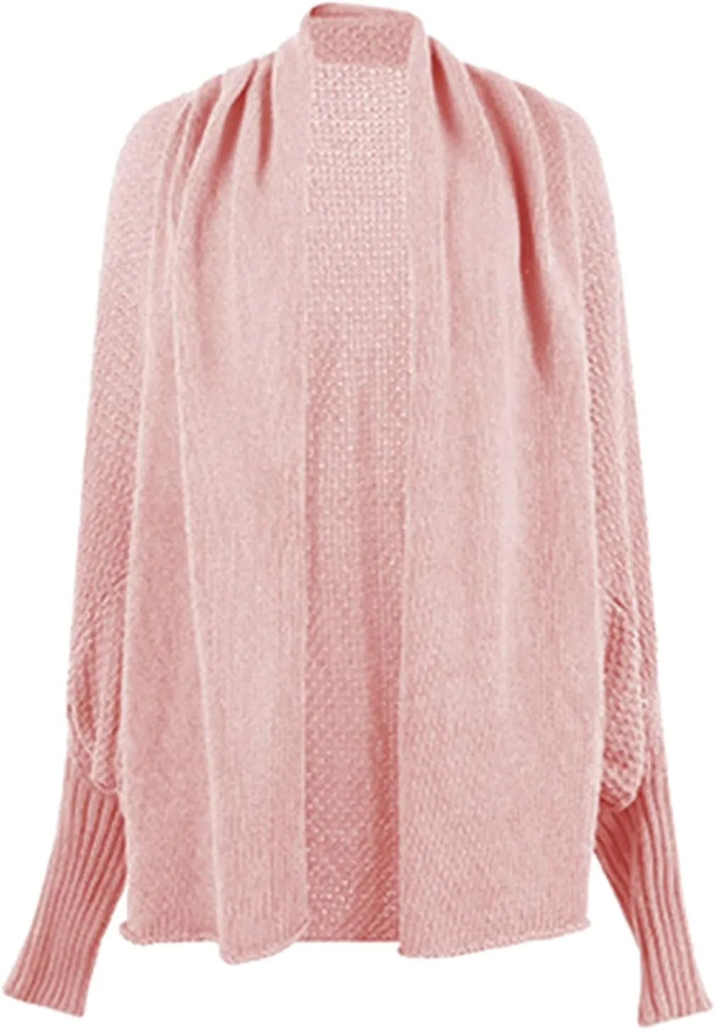 cooki Women's Kimono Batwing Cable Knitted Slouchy Oversized Wrap Cardigan Sweater Fall Fashion Sweater Jackets Outfits