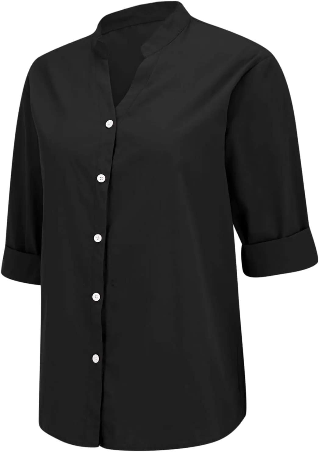 Cotton Linen Shirts for Women 2025 Trendy Roll Up Short/Long Sleeve Tshirts Workout Button Down Plus Size Shirt