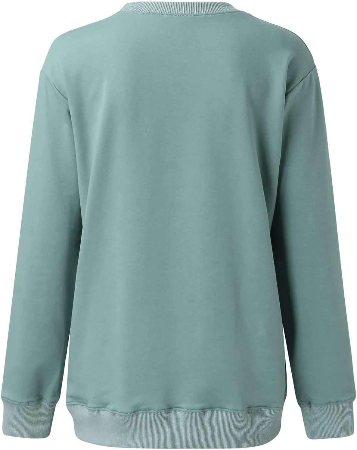 Crew Neck Sweatshirts Women Baggy Lightweight Pullover Tops Casual Drop Shoulder Comfy Preppy Sweatshirt Fall Outfits