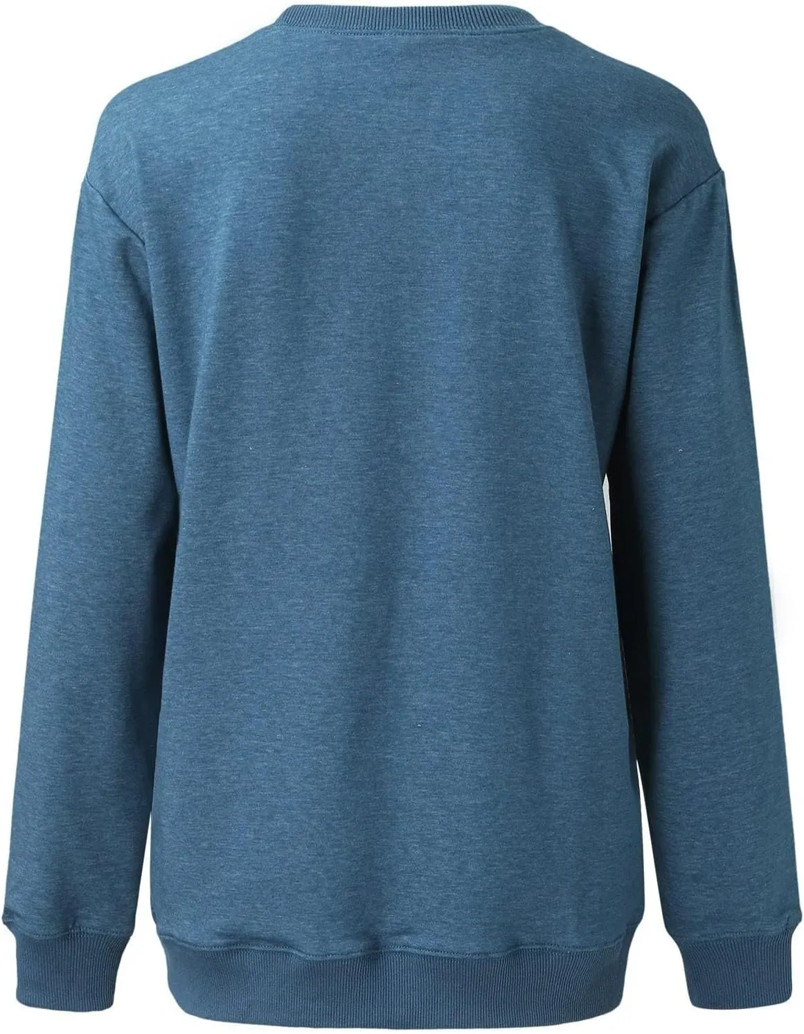 Crew Neck Sweatshirts Women Baggy Lightweight Pullover Tops Casual Drop Shoulder Comfy Preppy Sweatshirt Fall Outfits