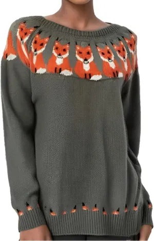 Fair Isle Sweater Women,Xmas Vintage Long Sleeve Boat Neck Retro Lightweight Pullover Top for Fall Winter