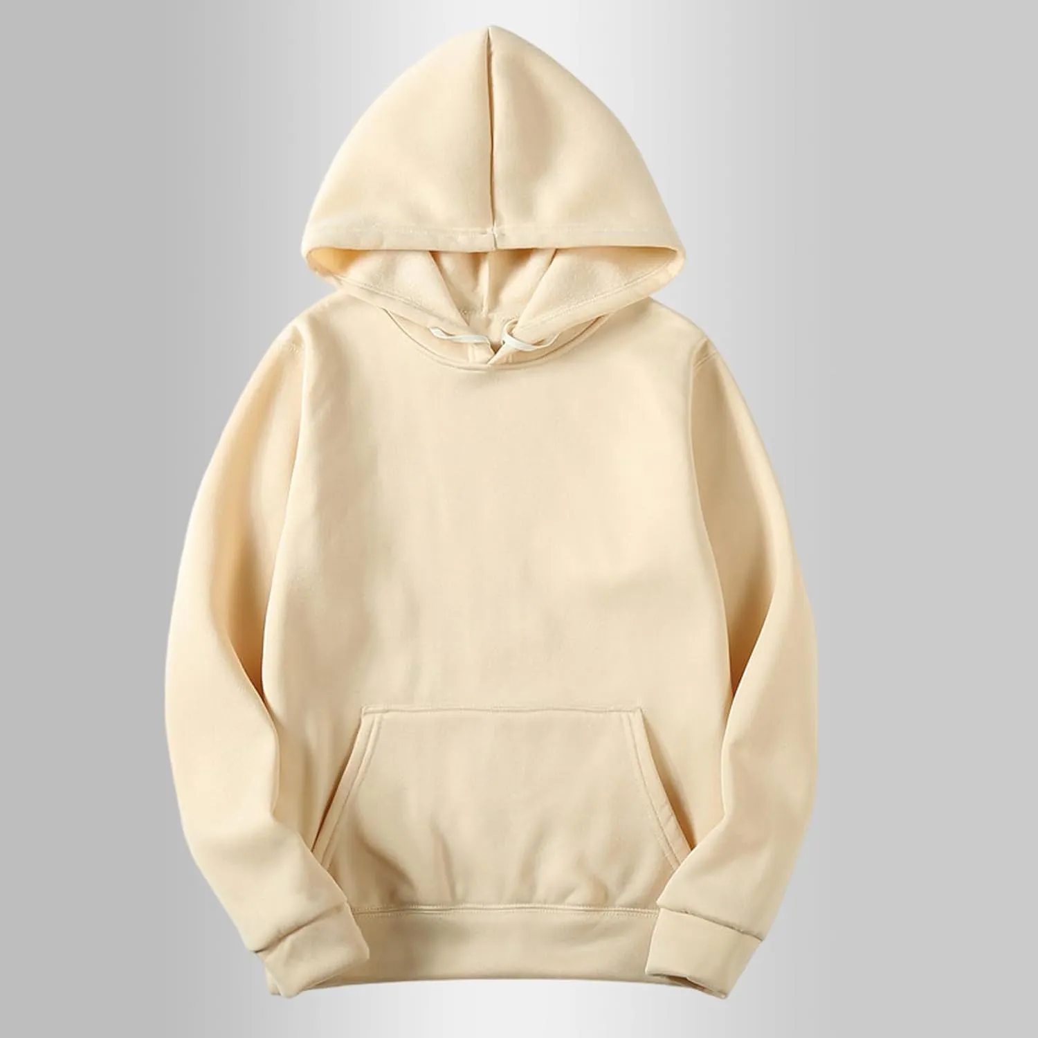 Fall Basic Fleece Women's Hoodies Classic Solid Long Sleeve Pullover Tops Casual Oversized Sweatshirt with Pocket