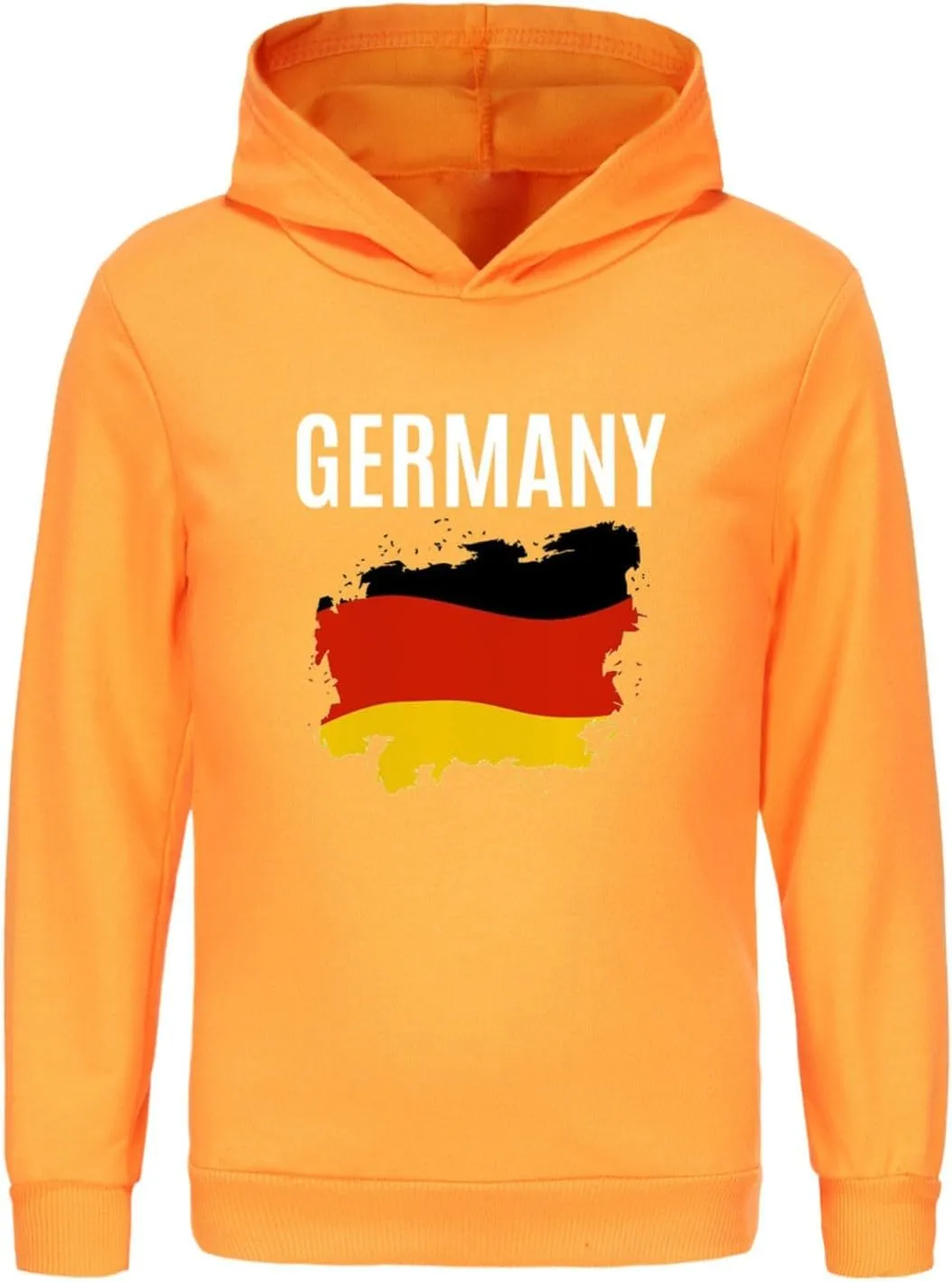 German Boys Girls Hoodies Long Sleeve Basic Germany Flag Pullover Sweatshirt Kids Athletic Top Blouse Letter Tops