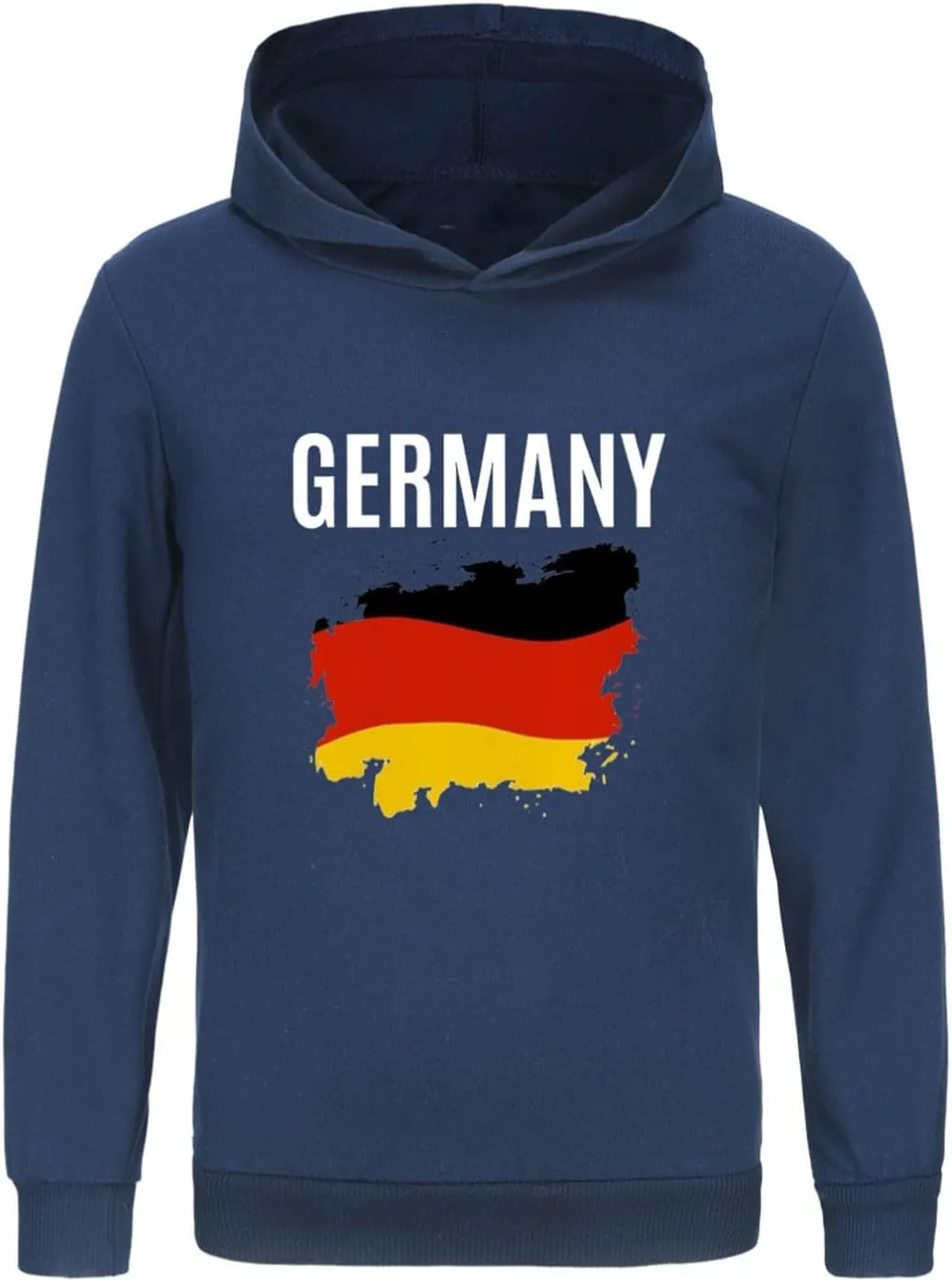 German Boys Girls Hoodies Long Sleeve Basic Germany Flag Pullover Sweatshirt Kids Athletic Top Blouse Letter Tops