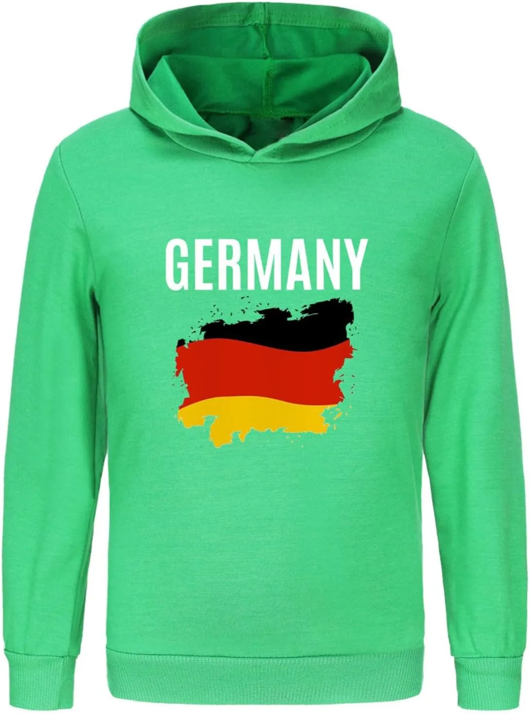 German Boys Girls Hoodies Long Sleeve Basic Germany Flag Pullover Sweatshirt Kids Athletic Top Blouse Letter Tops