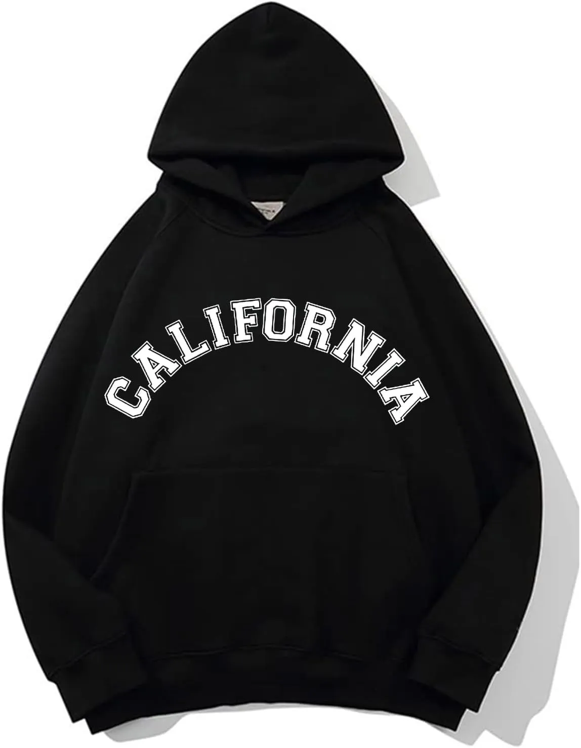GIERIDUC Sweatshirt for Women Oversized Letter Print Fleece Crew Neck Pullover Casual Comfy Fall Fashion Teen Girl Hoodies
