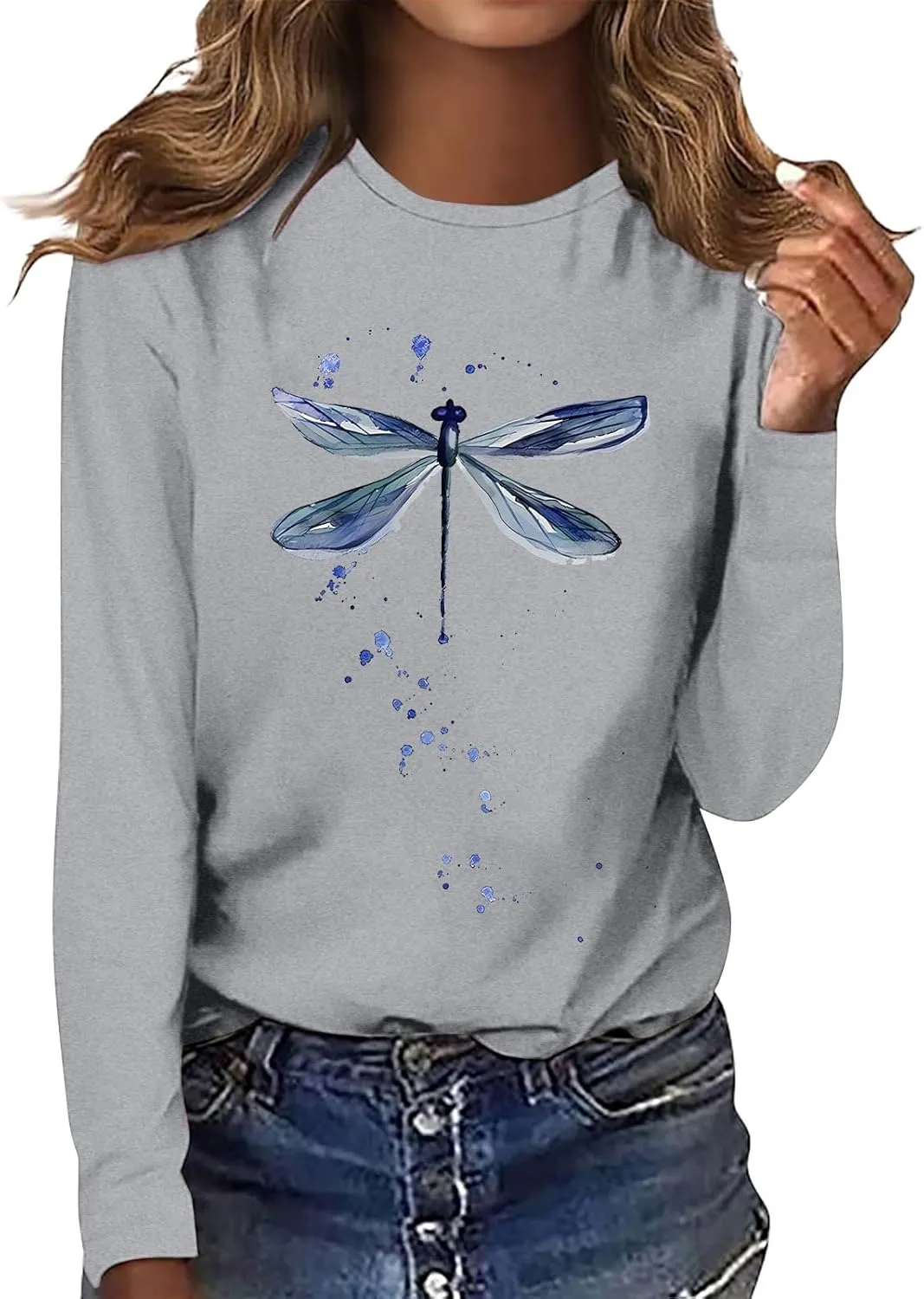 GIERIDUC Womens Hoodies Oversized Sweatshirts Pullover Vintage Crewneck Sweatshirt White Sweater Women Cheetah Sweater