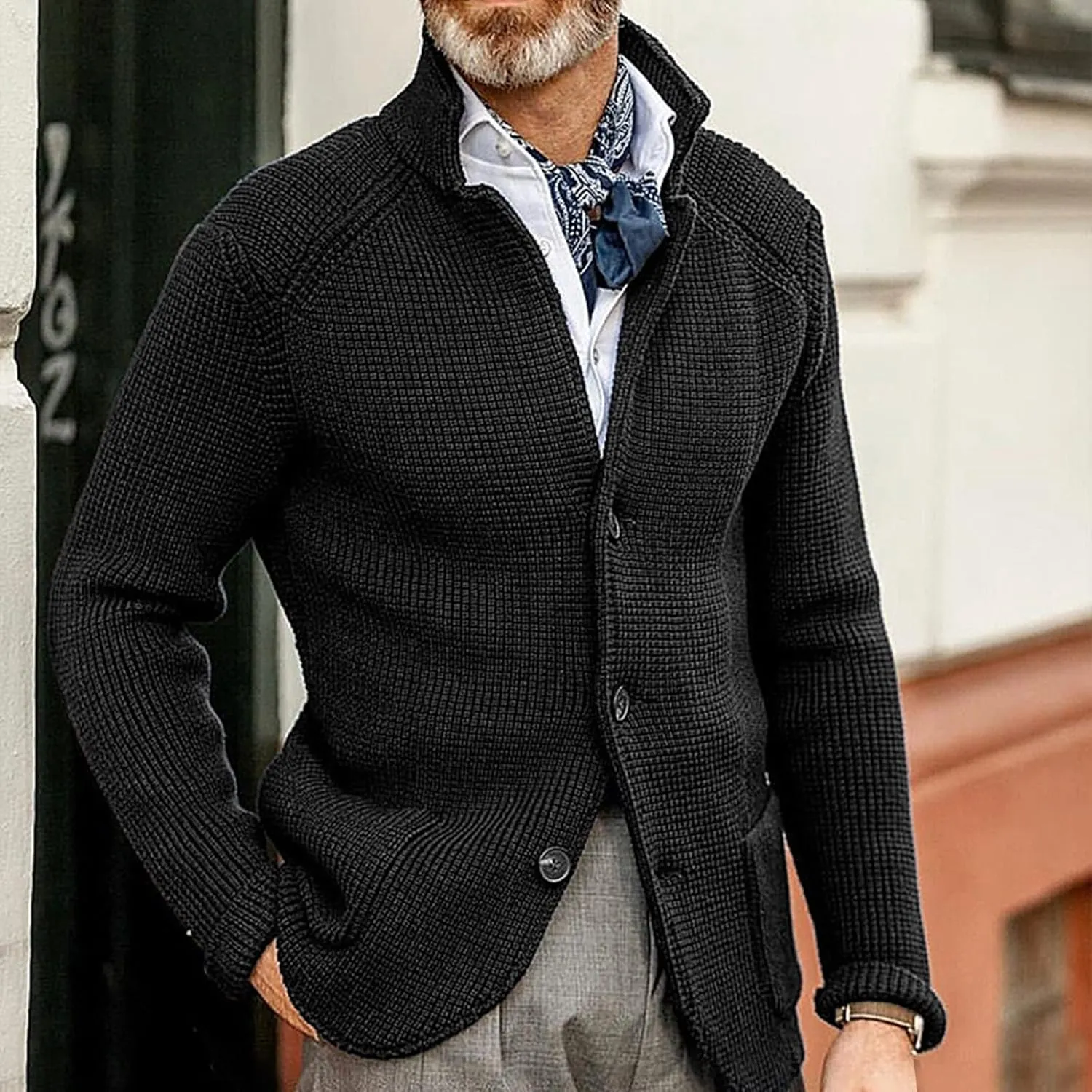 Jackets for Men Autumn and Winter Men's Fashion Loose Hooded Jacket Sweater Jackets