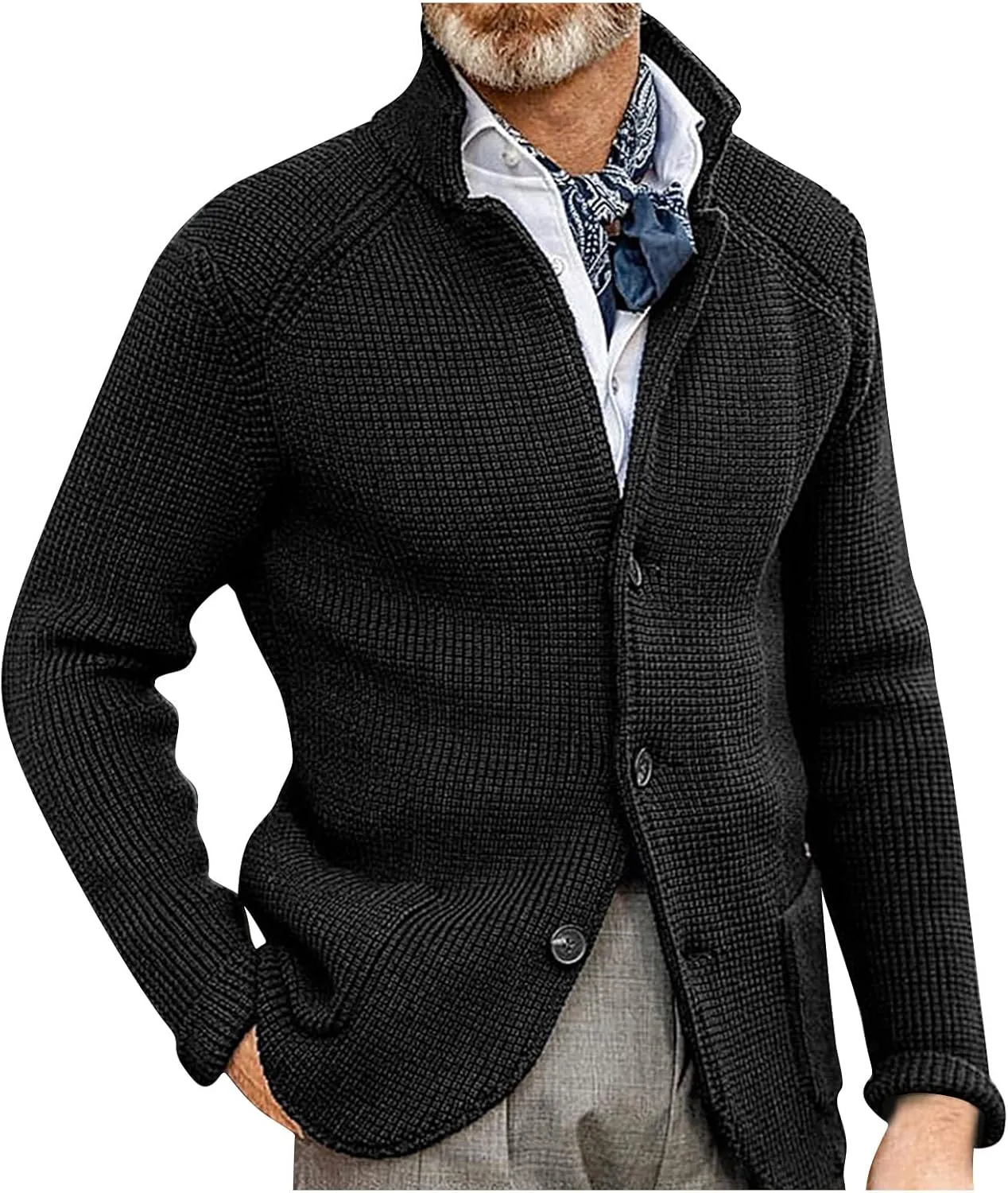 Jackets for Men Autumn and Winter Men's Fashion Loose Hooded Jacket Sweater Jackets