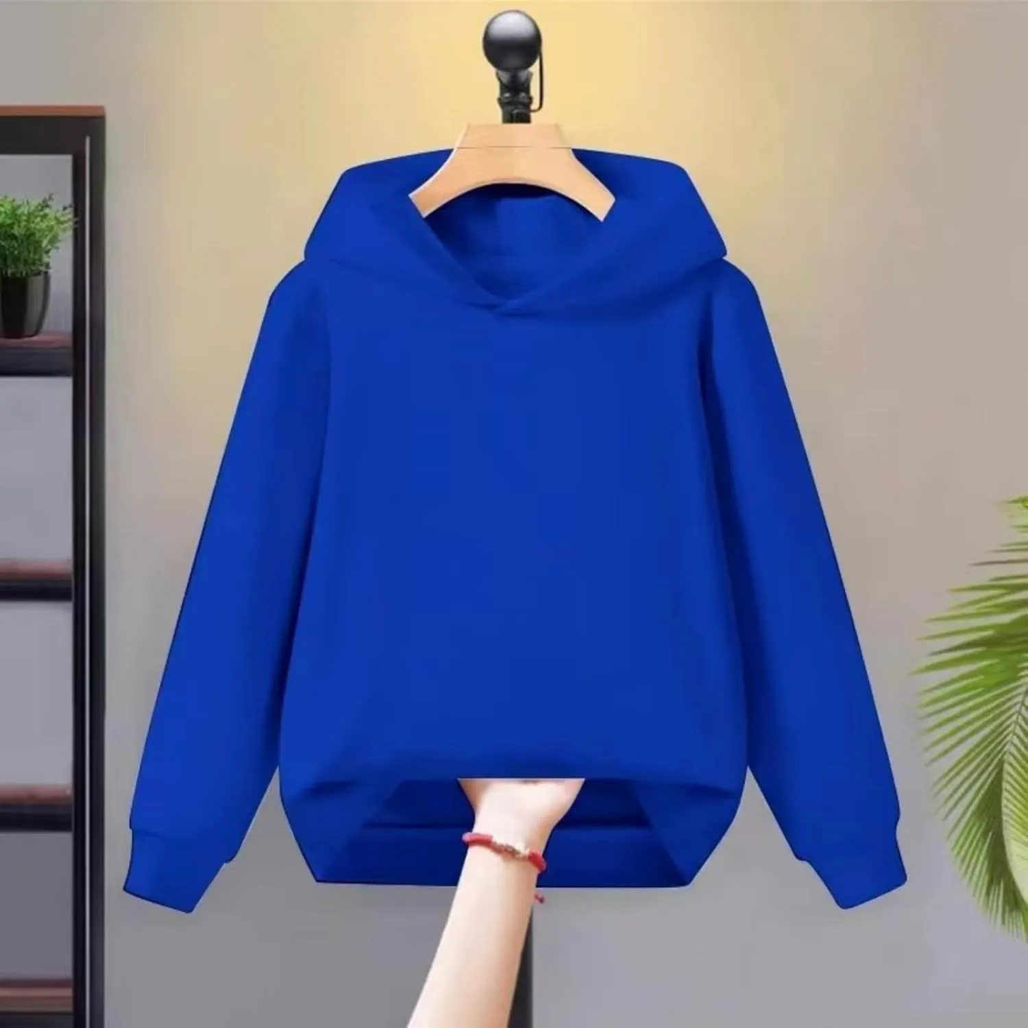Kids Boy Girl Hoodie Sweatshirt Basic Long Sleeve Solid Color Pullover Tops with Pocket Athletic Casual Clothes