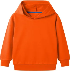 Kids Boys' Solid Cotton Hoodie Pullover Sweatshirt Toddler Girls Classic Basic Hooded Sweatshirt Preppy Hoodie Top