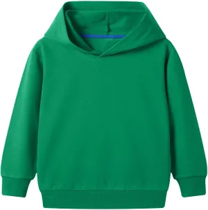 Kids Boys' Solid Cotton Hoodie Pullover Sweatshirt Toddler Girls Classic Basic Hooded Sweatshirt Preppy Hoodie Top