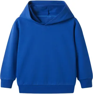 Kids Boys' Solid Cotton Hoodie Pullover Sweatshirt Toddler Girls Classic Basic Hooded Sweatshirt Preppy Hoodie Top
