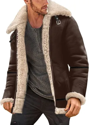 LCMTWX Men's Winter Thickened Warm Coats Stand Collar Knitted Splice Sweater Coat Casual Cardigan Stylish Mens Winter