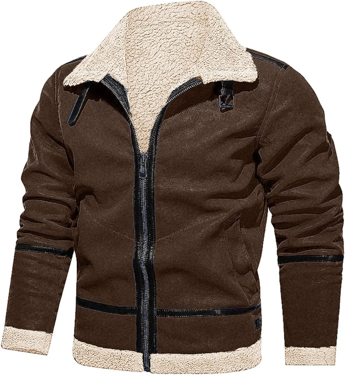LCMTWX Men's Winter Thickened Warm Coats Stand Collar Knitted Splice Sweater Coat Casual Cardigan Stylish Mens Winter