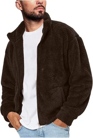 LCMTWX Sherpa Lined Sweatshirt Men Mens Winter 50'S Jacket for Men Winter Coats Mens Mens Hoodies Graphic Stylish Bomber Jacket Men Winter Jacket Better Sweater Mens Promotion