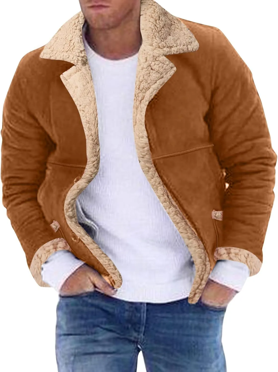 LCMTWX Winter Jackets for Men Jacket Stand Collar Knitted Splice Sweater Coat Casual Cardigan Stylish Winter Coats for