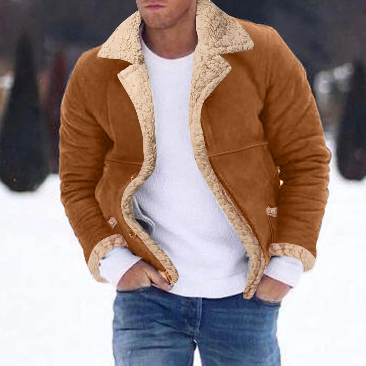 LCMTWX Winter Jackets for Men Jacket Stand Collar Knitted Splice Sweater Coat Casual Cardigan Stylish Winter Coats for