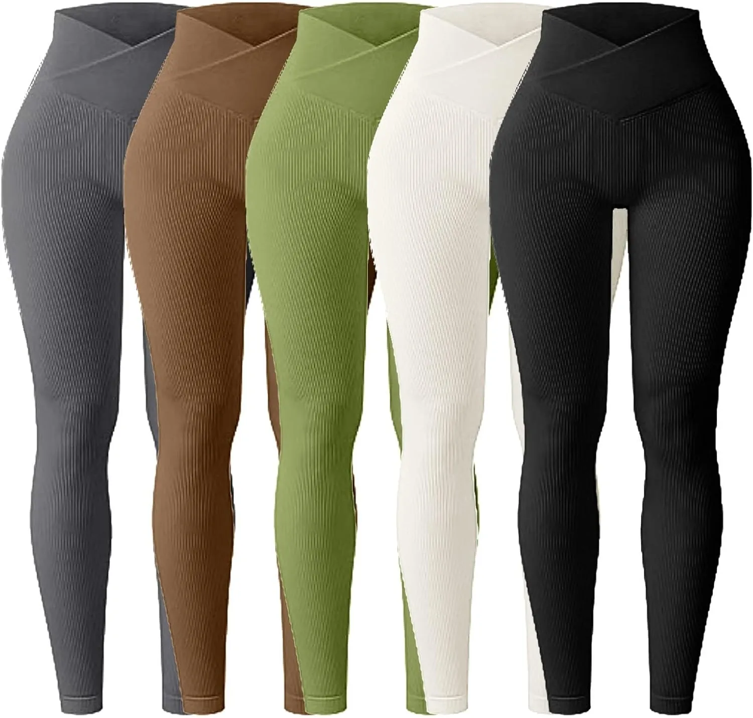Leggings Women Feeling Flared Pants for Women Solid Color High Waisted Yoga Pants Womens Basic Leggings Stretchy