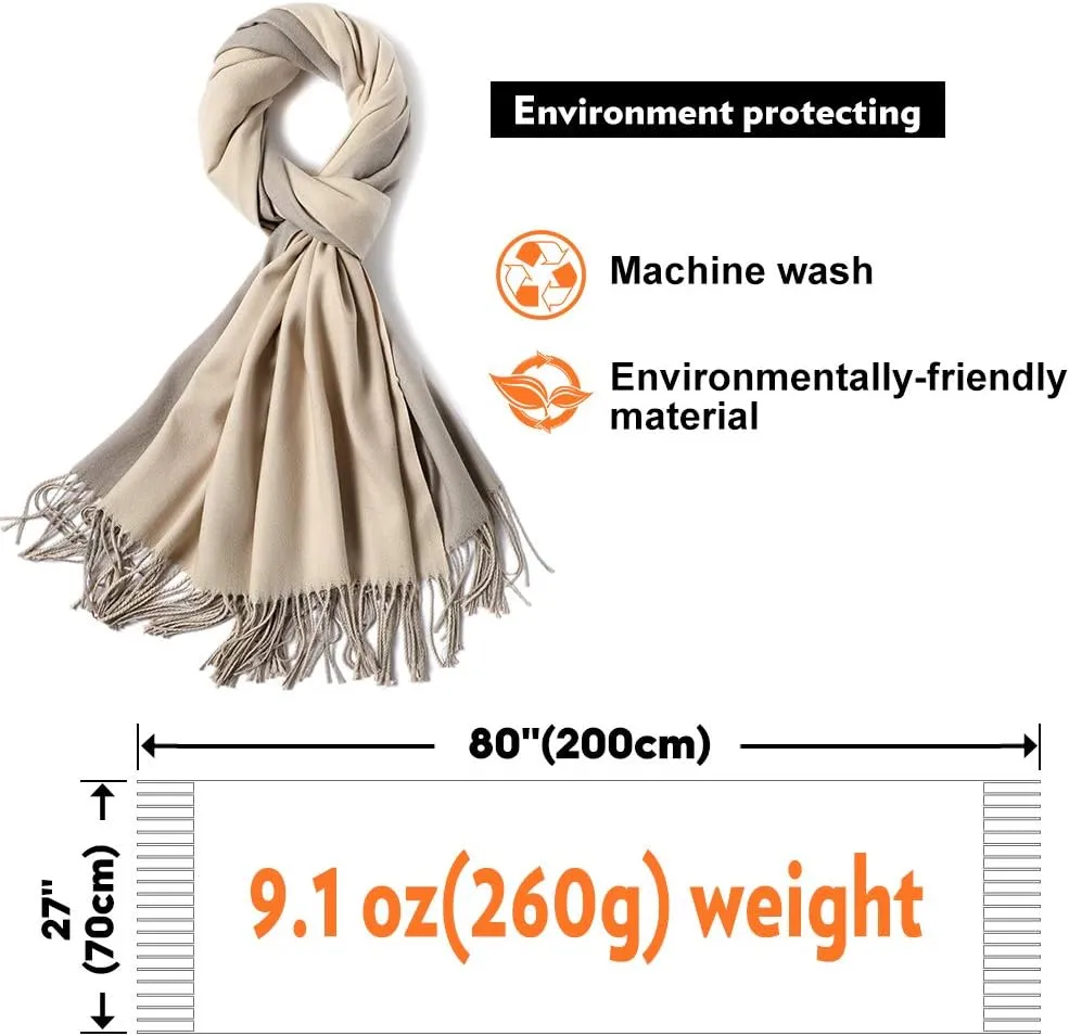 maamgic Women's Scarf Pashmina Shawls and Wraps for Evening Dresses Travel Office Winter Wedding Large Scarves