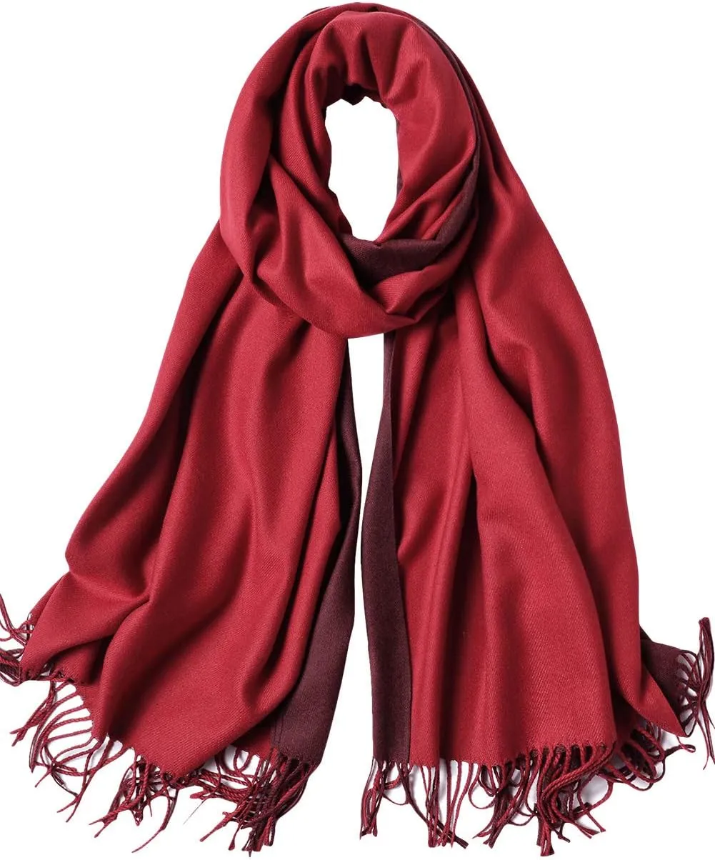 maamgic Women's Scarf Pashmina Shawls and Wraps for Evening Dresses Travel Office Winter Wedding Large Scarves