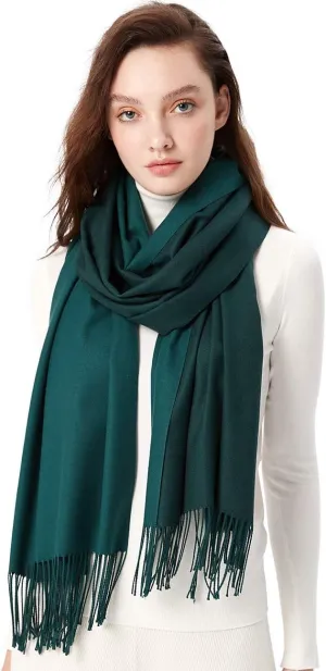 maamgic Women's Scarf Pashmina Shawls and Wraps for Evening Dresses Travel Office Winter Wedding Large Scarves