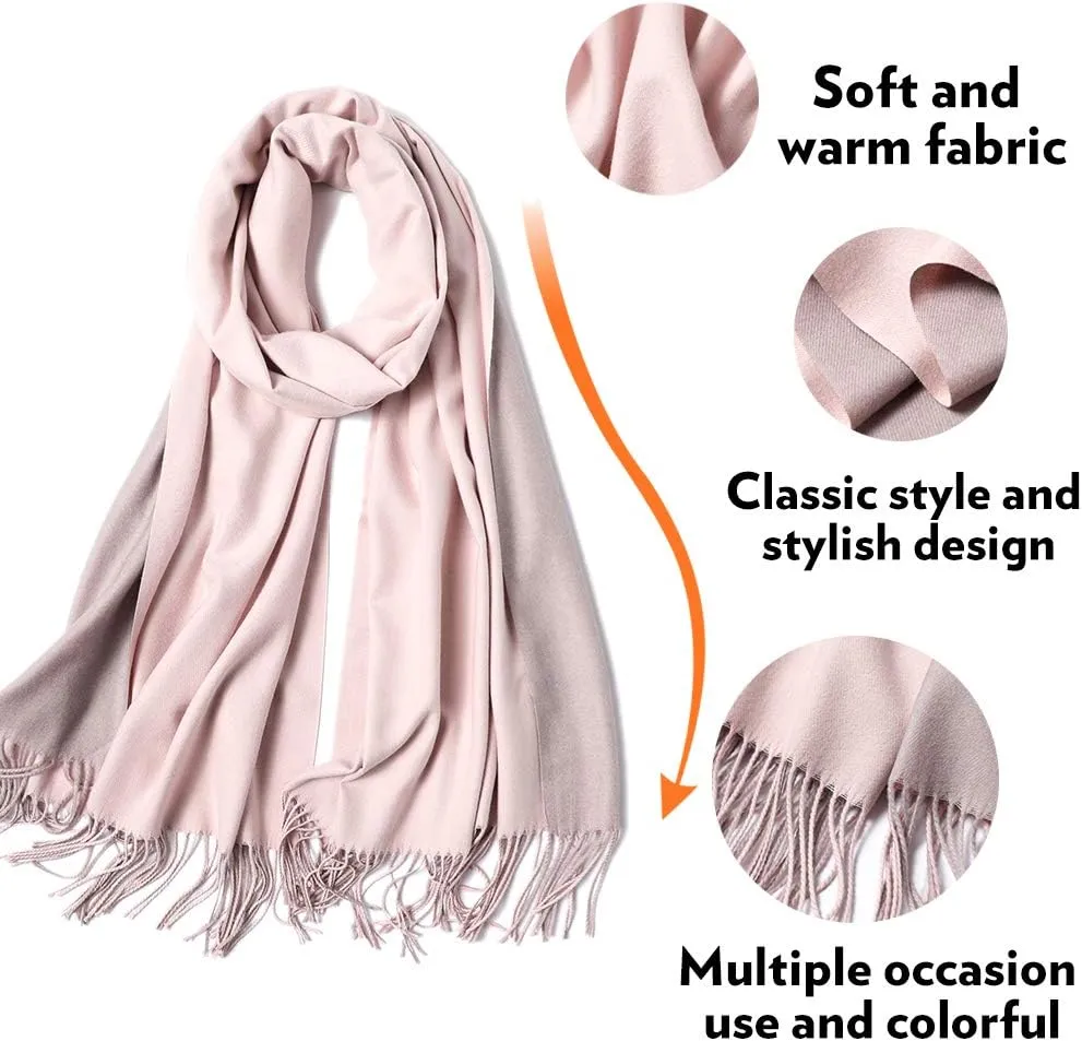 maamgic Women's Scarf Pashmina Shawls and Wraps for Evening Dresses Travel Office Winter Wedding Large Scarves