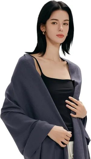 maamgic Women's Scarf Pashmina Shawls and Wraps for Evening Dresses Travel Office Winter Wedding Large Scarves