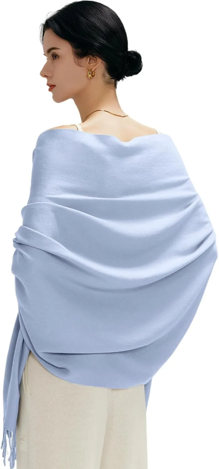maamgic Women's Scarf Pashmina Shawls and Wraps for Evening Dresses Travel Office Winter Wedding Large Scarves