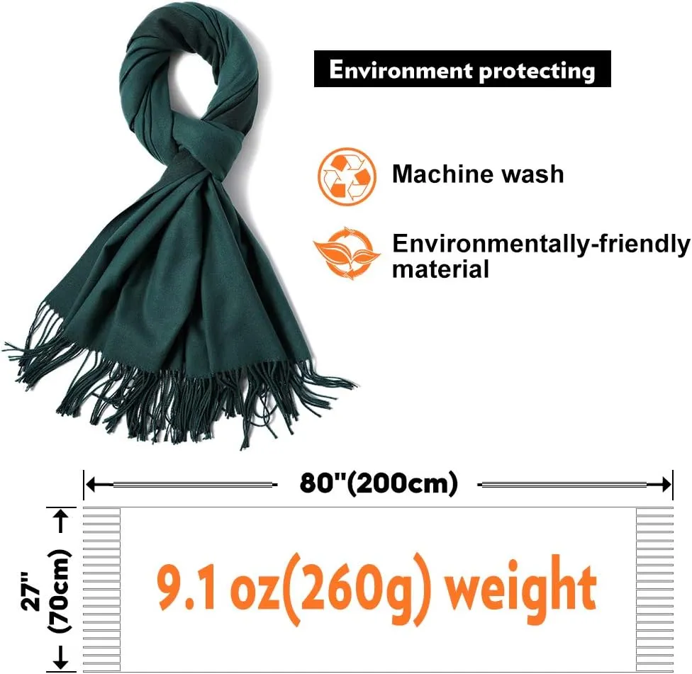 maamgic Women's Scarf Pashmina Shawls and Wraps for Evening Dresses Travel Office Winter Wedding Large Scarves